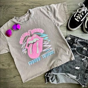 𝖠𝖤- The Rolling Stones Crop t-shirt // EUC